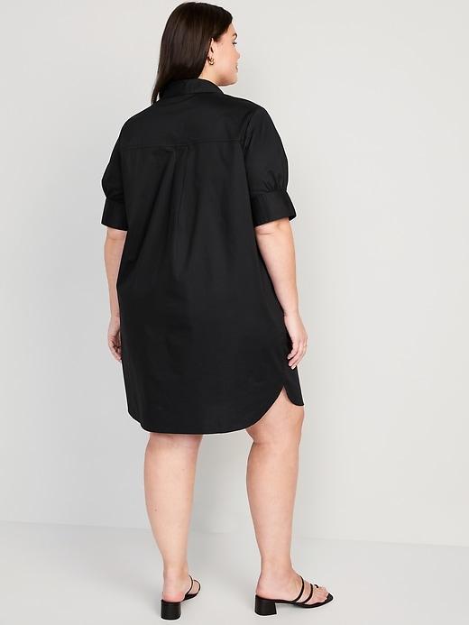 Short-Sleeve Shirt Dress Product Image