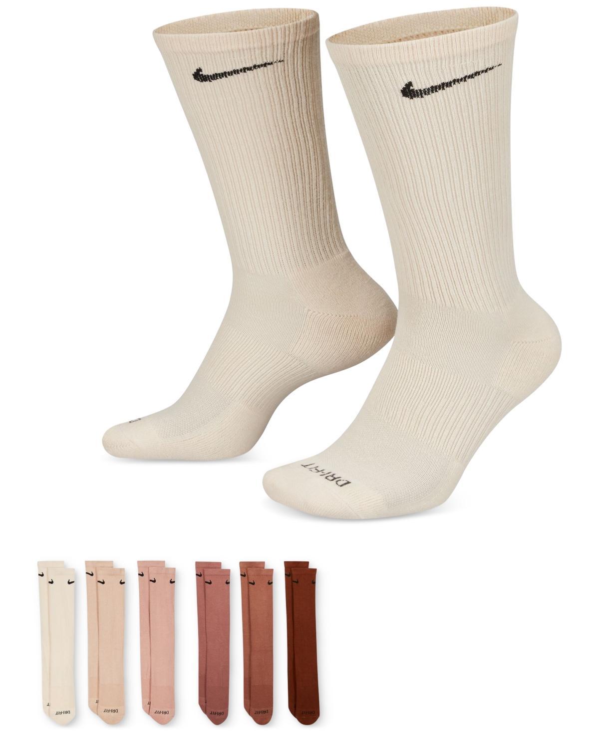 NIKE Unisex Everyday Plus Cushioned Training Crew Socks (6 Pairs) In Multicolor,grey Product Image