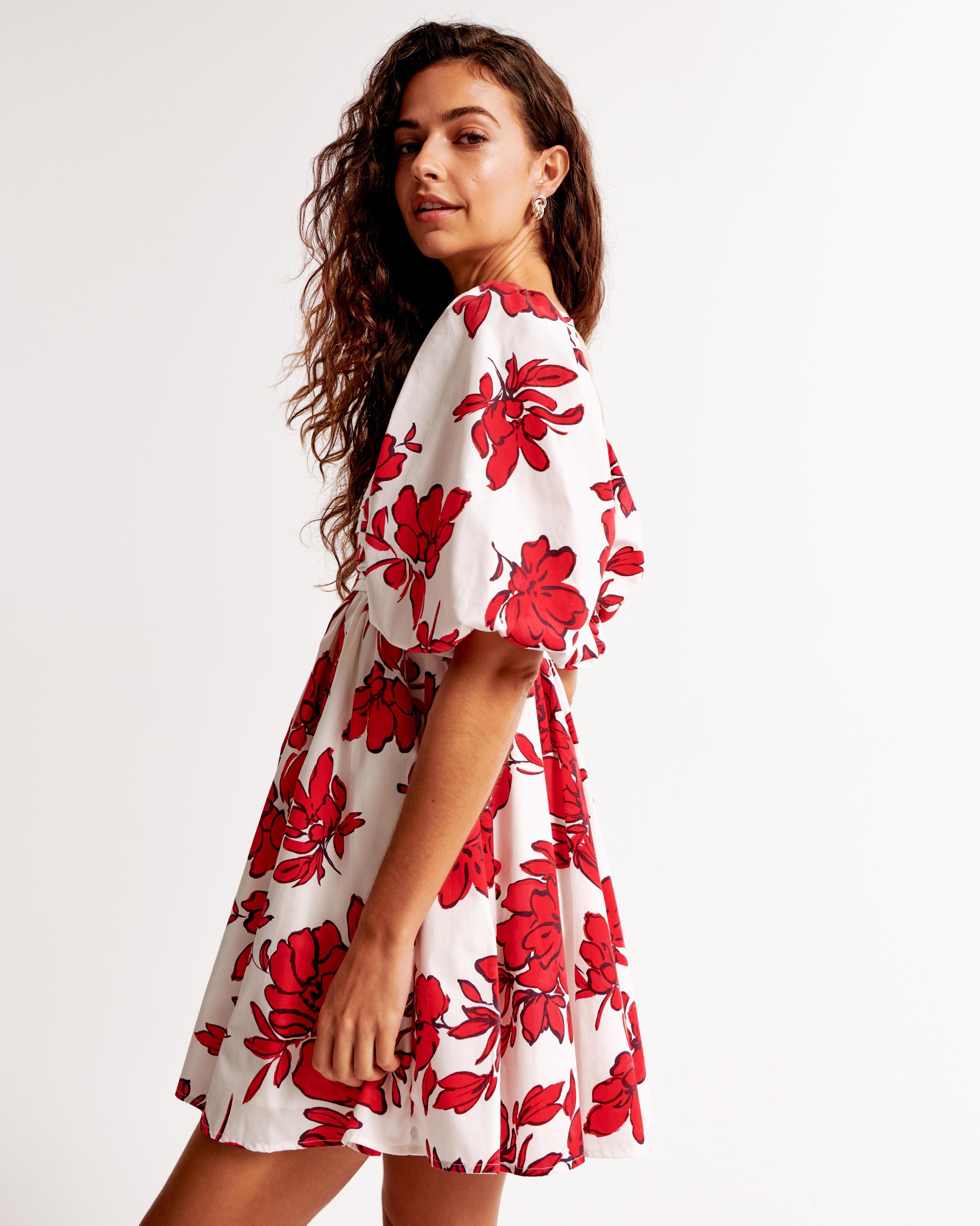 Emerson Poplin Puff Sleeve Mini Dress Product Image