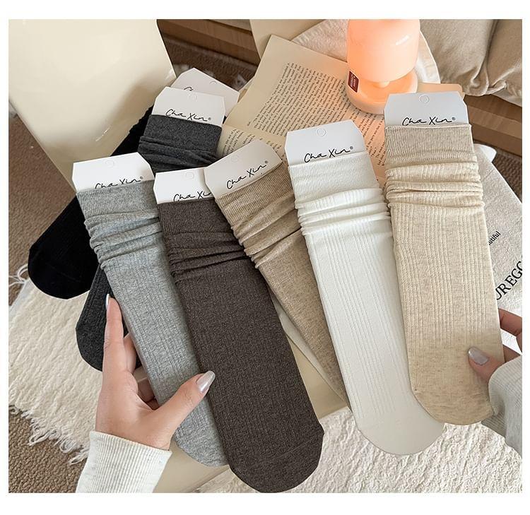 Plain Crew Socks Product Image