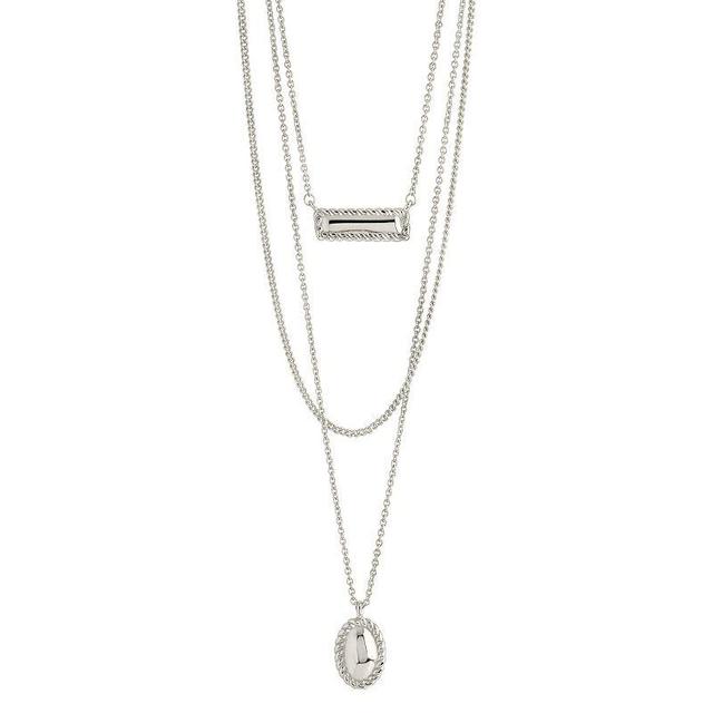 MC Collective Hartley Multi-layered Necklace, Womens Silver Tone Product Image