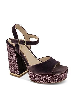 Kenneth Cole New York Womens Dolly Crystal Platform Sandals Womens Shoes Product Image
