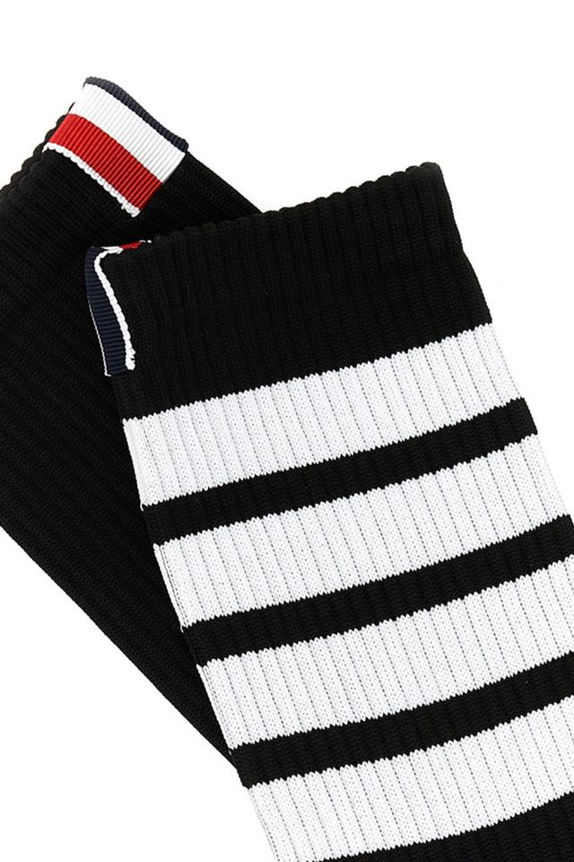 Man Black Stretch Cotton Blend Socks Product Image