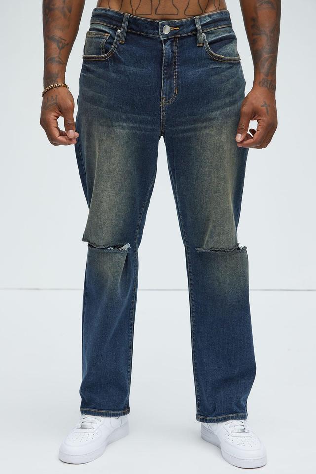 Take A Sip Straight Jeans - Dark Wash Product Image