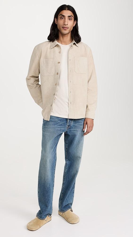 Club Monaco Suede Shirt Jacket | Shopbop Product Image