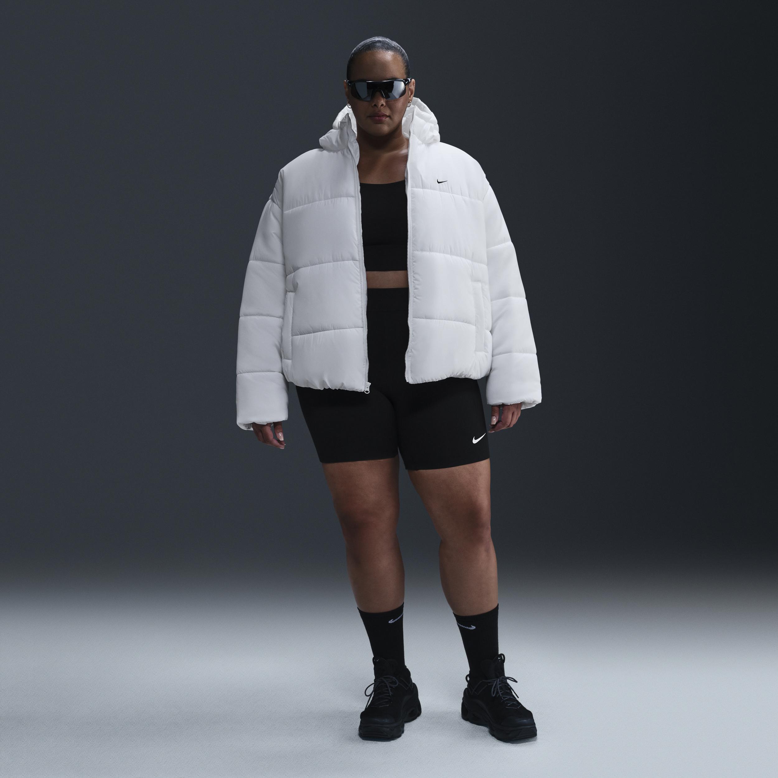 Nike Sportswear Classic Puffer Women's Therma-FIT Loose Hooded Jacket (Plus Size) Product Image