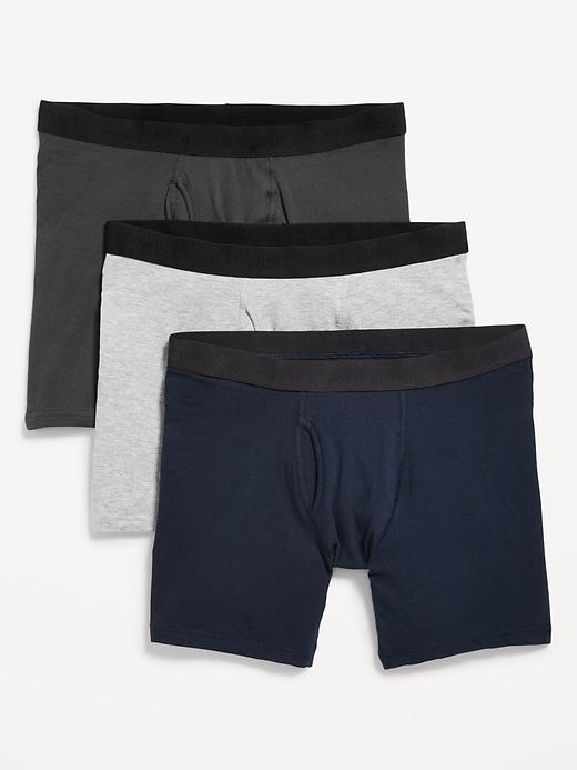 Soft-Washed 3-Pack Modal Boxer-Brief Underwear -- 6-inch inseam Product Image