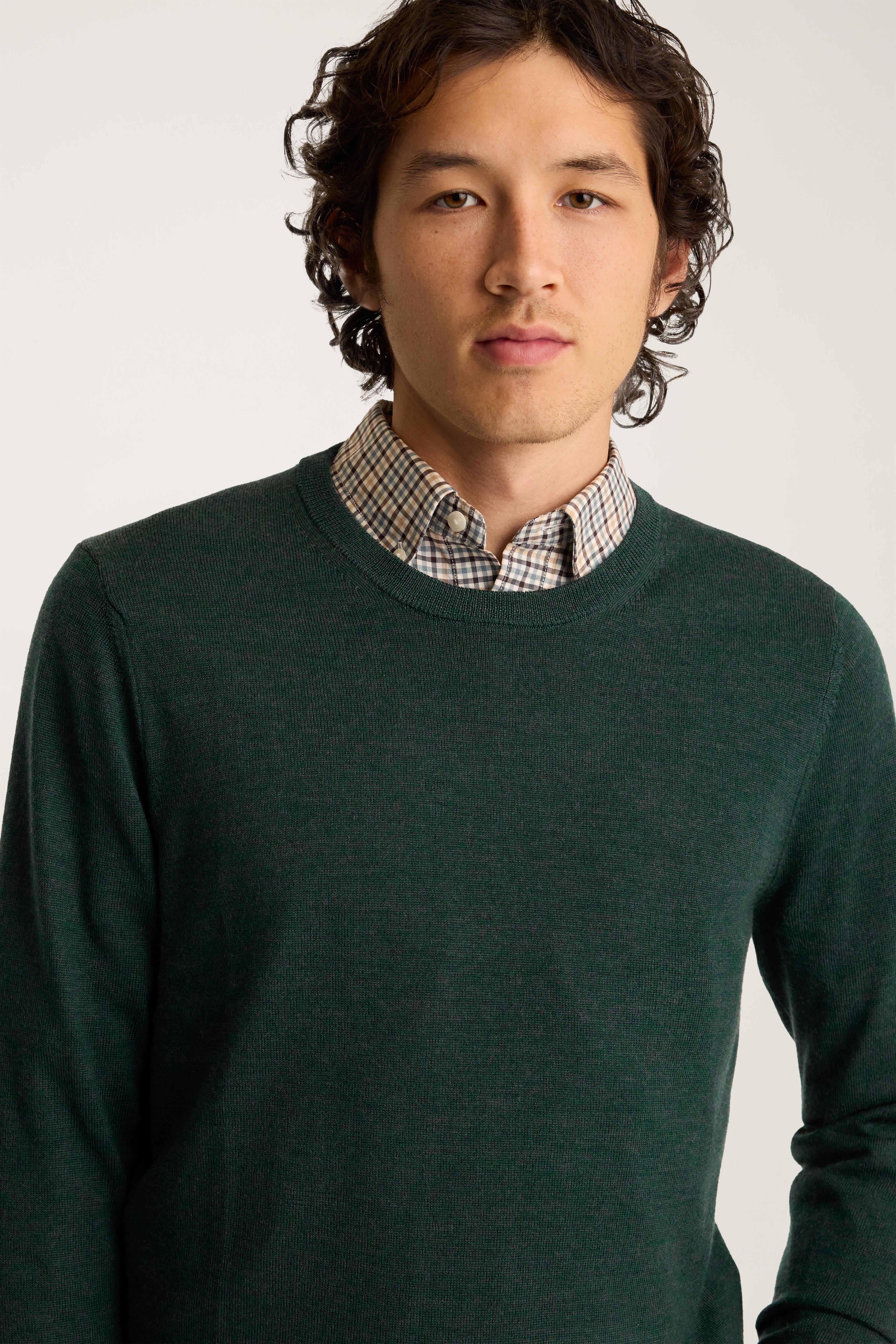 Washable Merino Crew Neck Sweater Product Image