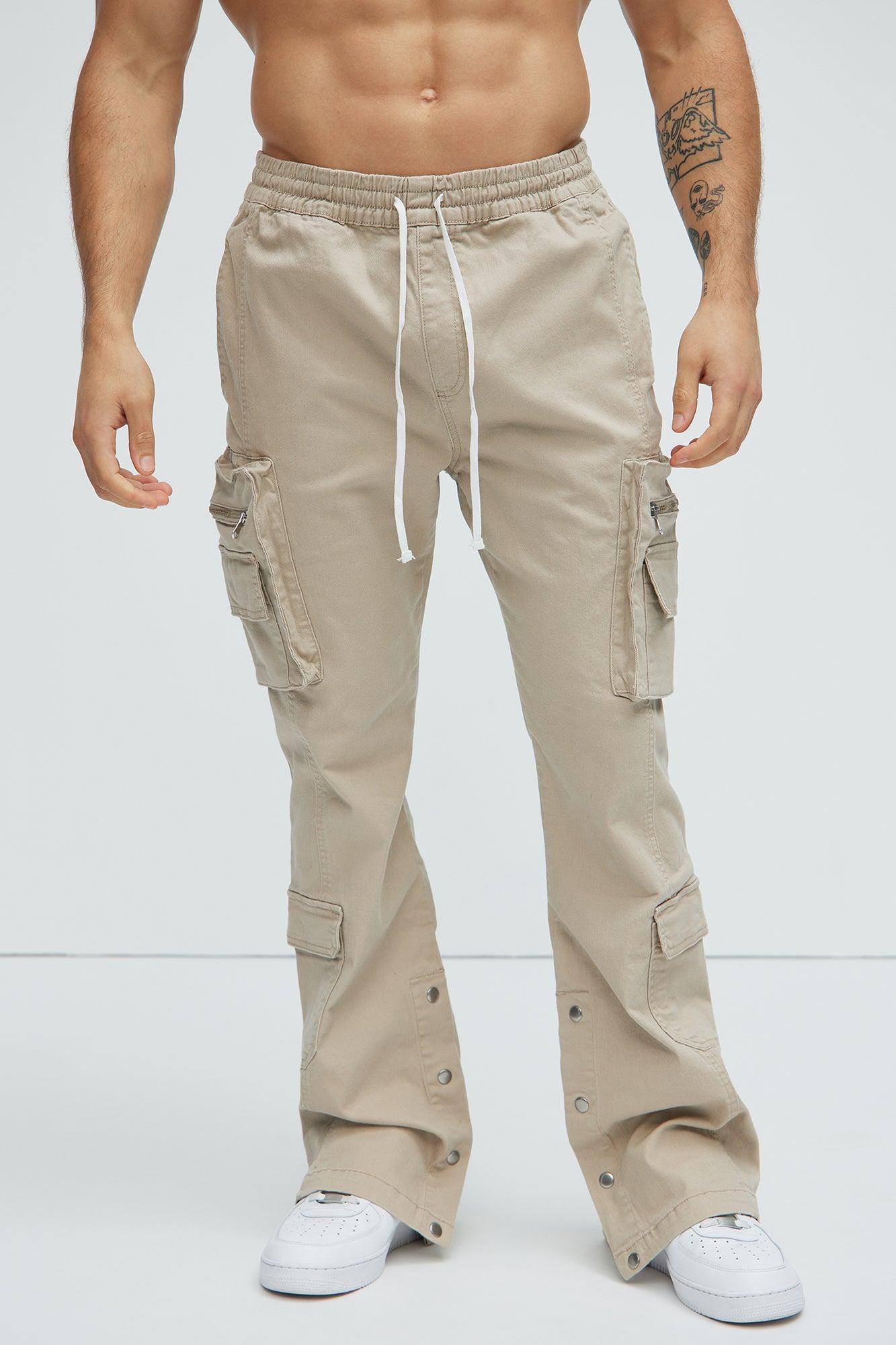 Pleasures Slim Flare E - Waist Cargo Pants - Tan Product Image