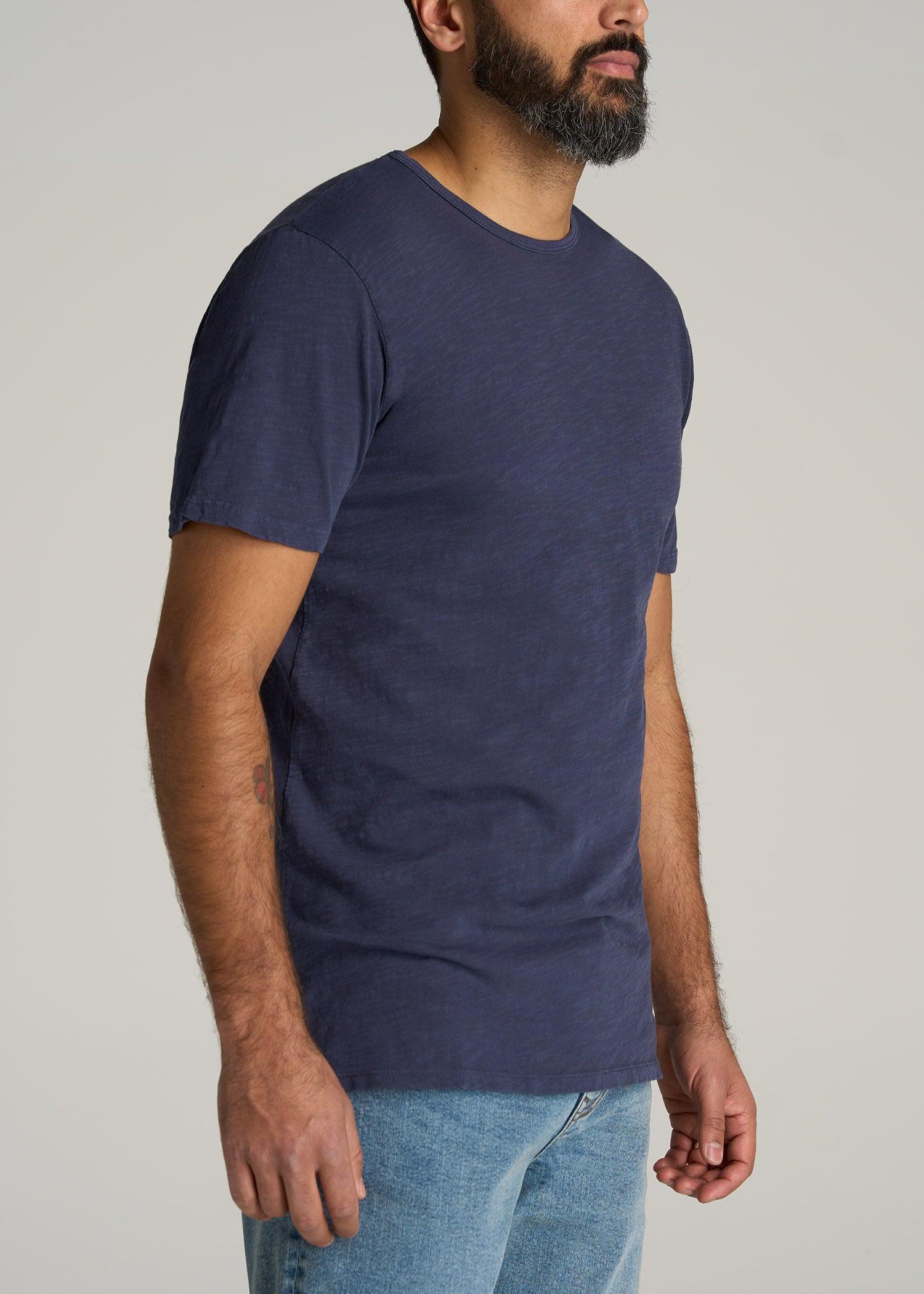 REGULAR-FIT Slub Tee in Navy - Tall Men's Shirts Male Product Image