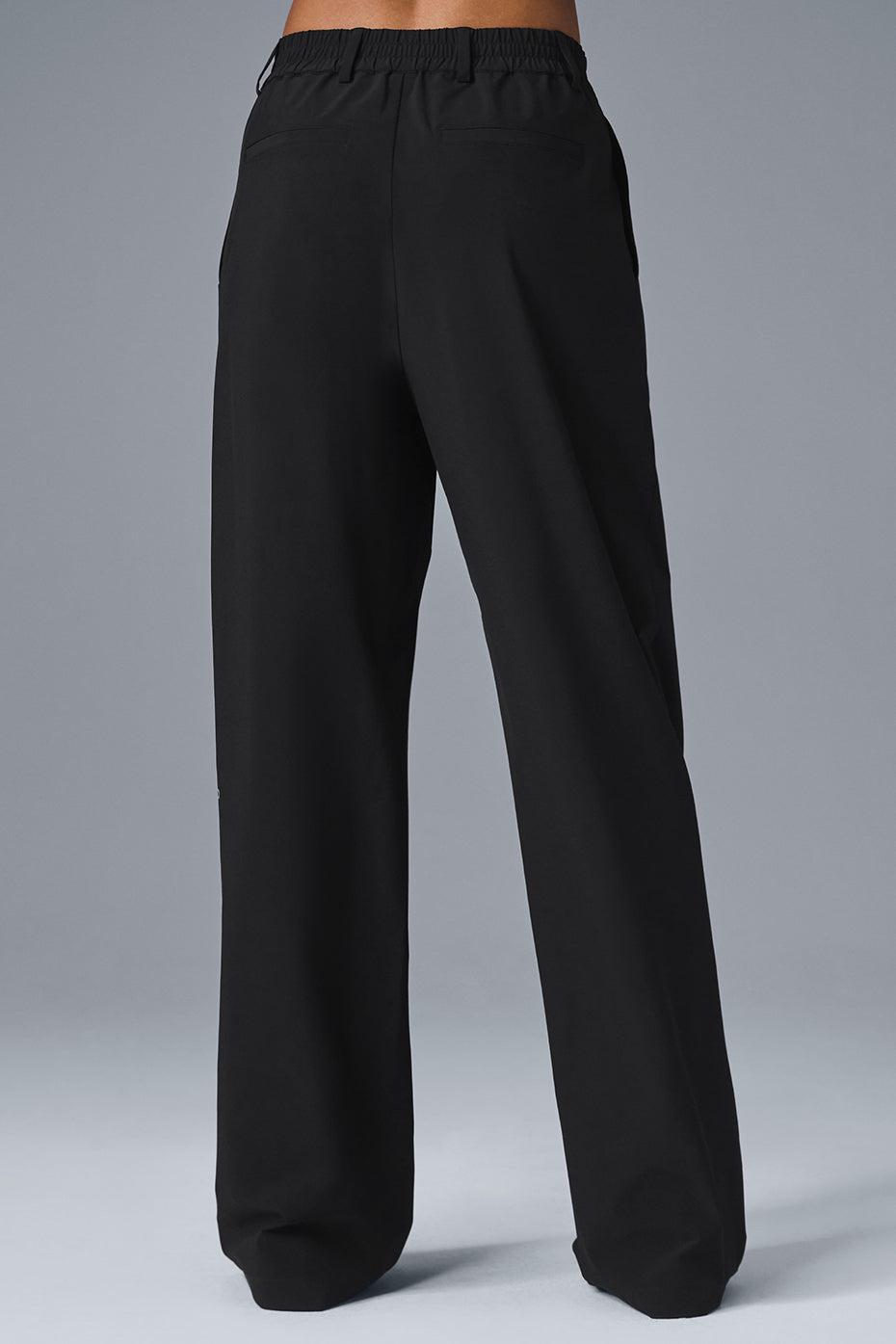 High-Waist Pursuit Trouser (Long) - Black Female Product Image