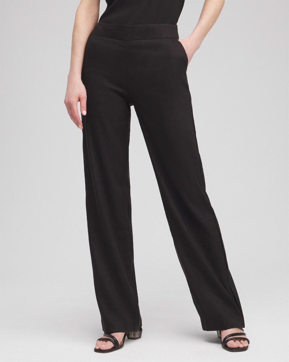 Wide Leg Linen Pants Product Image