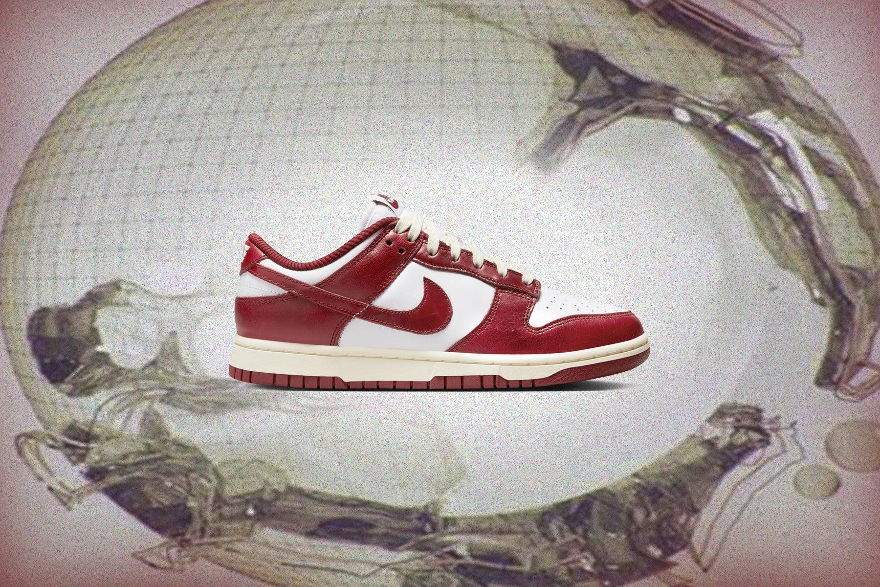 Dunk Low Premium Women's Team Red and White - White/Team Red/Coconut Milk Female Product Image