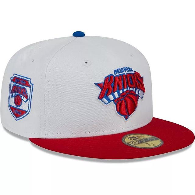 Mens New Era /Red New York Knicks 59FIFTY Fitted Hat Product Image