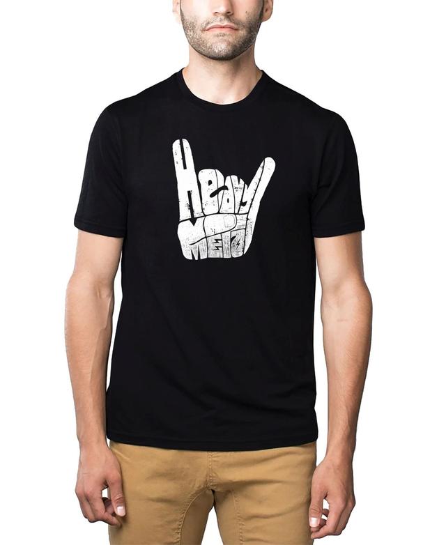 La Pop Art Mens Premium Word Art T-Shirt - Heavy Metal Product Image