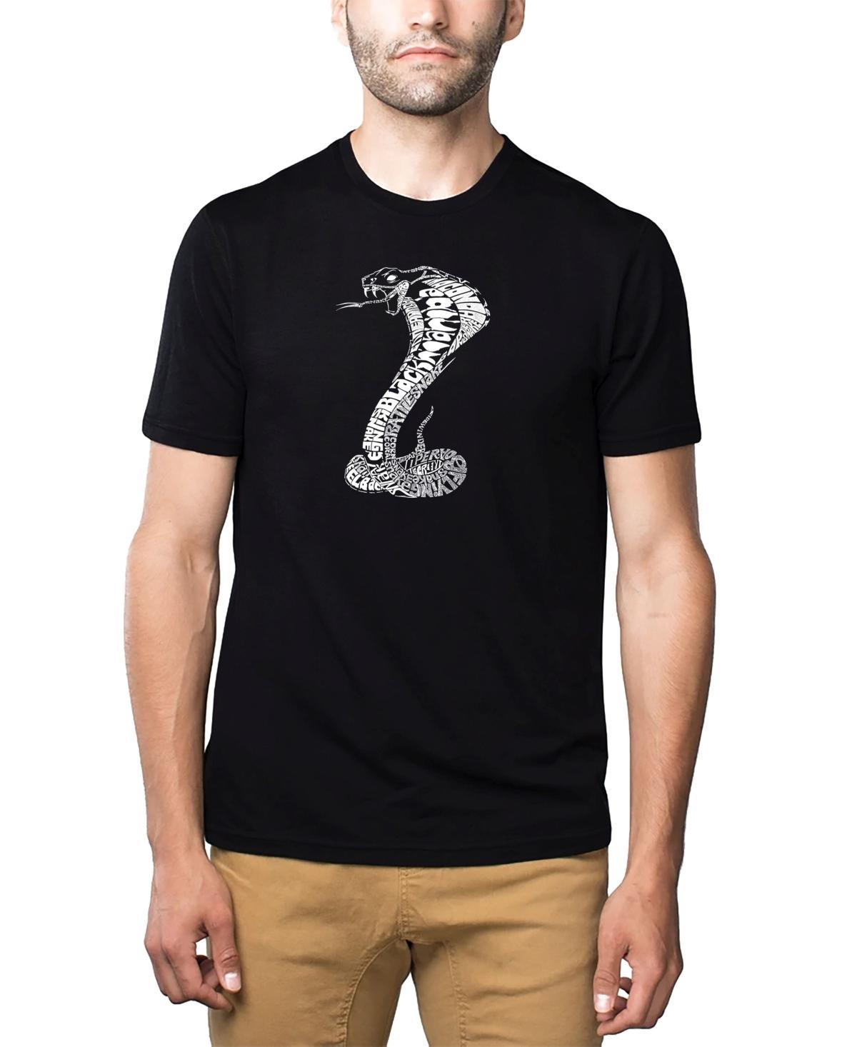 La Pop Art Mens Premium Word Art T-Shirt - Types of Snakes Product Image