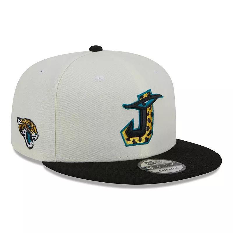 Mens New Era Cream Jacksonville Jaguars City Originals 9FIFTY Snapback Hat - Cream Product Image