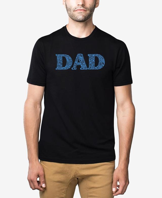 La Pop Art Mens Premium Blend Dad Word Art Short Sleeve T-shirt Product Image