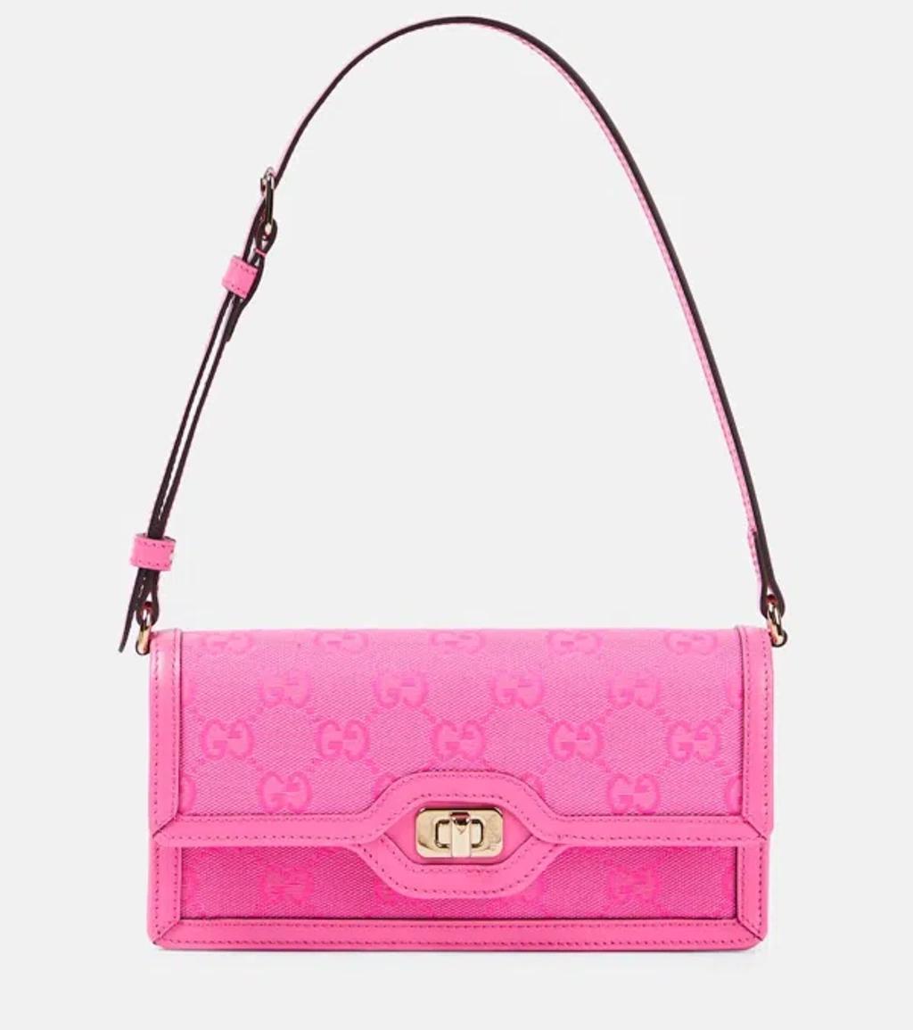 GUCCI Mini Original Gg Leather Shoulder Bag In Rose Product Image