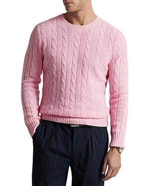 Mens Cashmere Cable-Knit Sweater Product Image