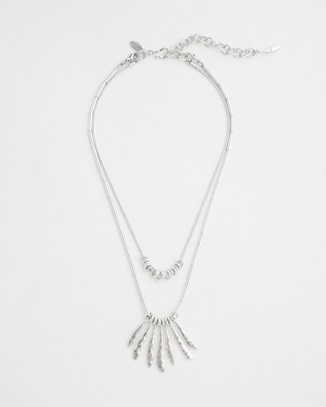 Convertible Pendant Necklace   Chico's - Silver - Women Product Image