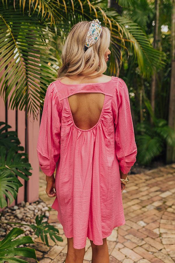 Manhattan Meeting Tunic Dress In Pink Product Image