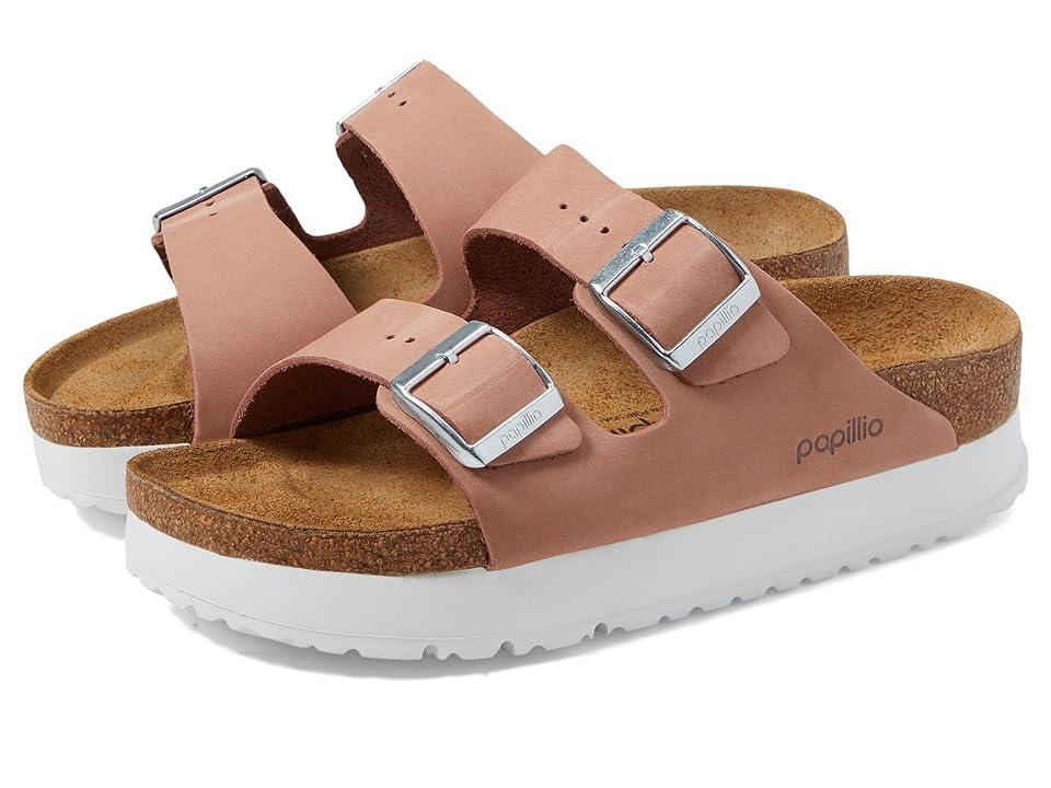 Papillio by Birkenstock Womens Arizona Suede Nubuck Platform Sandals Product Image