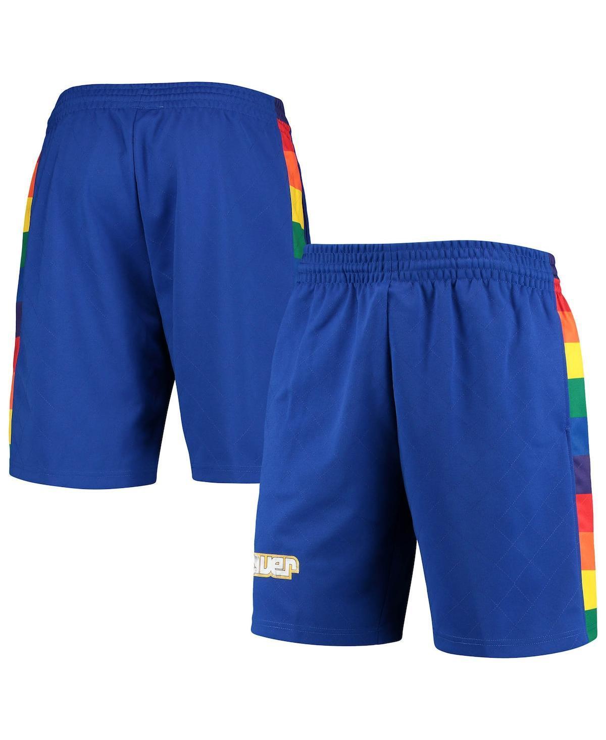 Mens Mitchell & Ness Blue Denver Nuggets 1991 Hardwood Classics 75th Anniversary Swingman Shorts Product Image