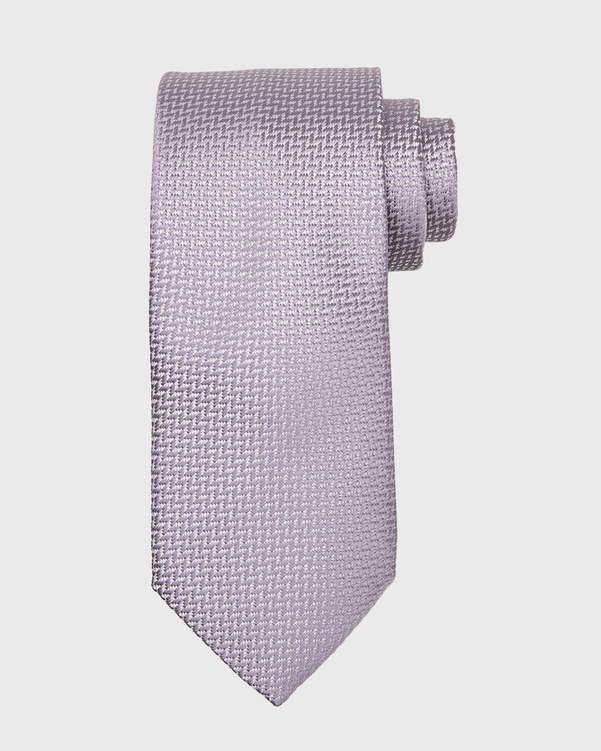 Mens Silk Tonal Chevron Tie Product Image