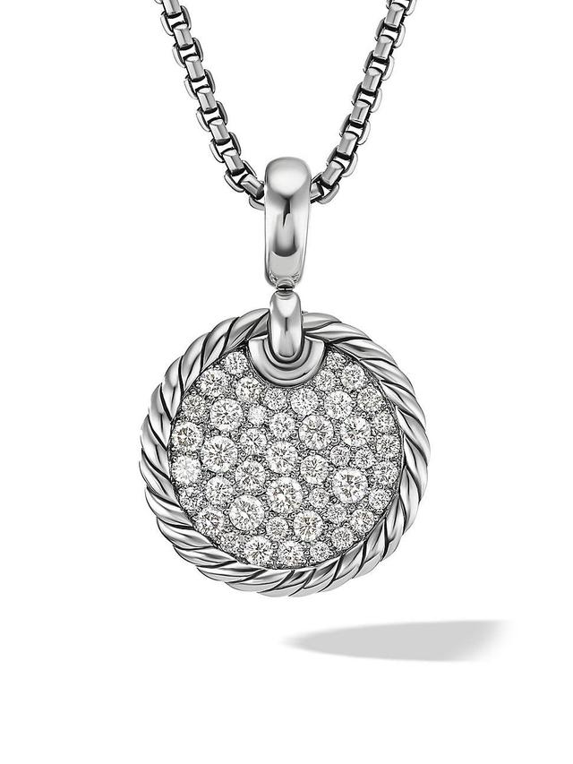 Womens DY Elements Disc Pendant With Pav Diamonds Product Image