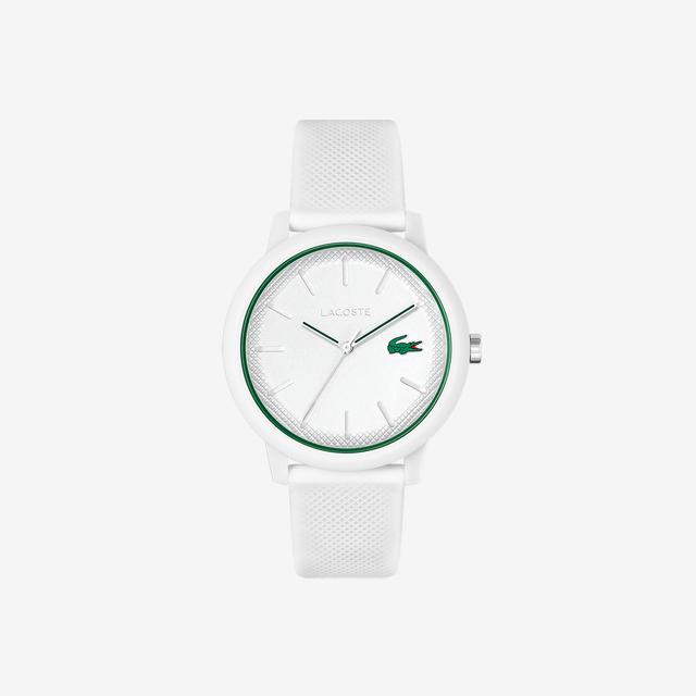 Men’s Lacoste.12.12 White Silicone Strap Watch Product Image