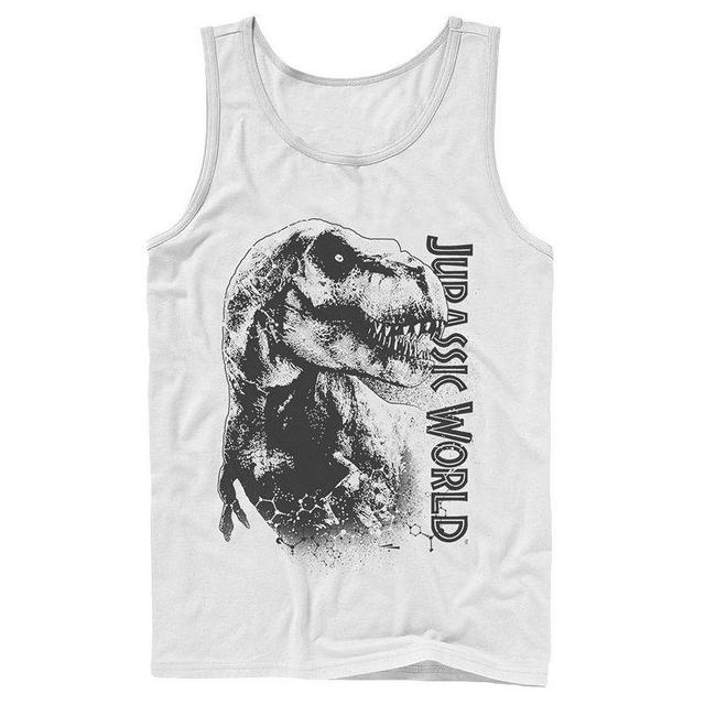 Mens Jurassic World T-Rex Close-Up Portrait Graphic Tank Top Product Image