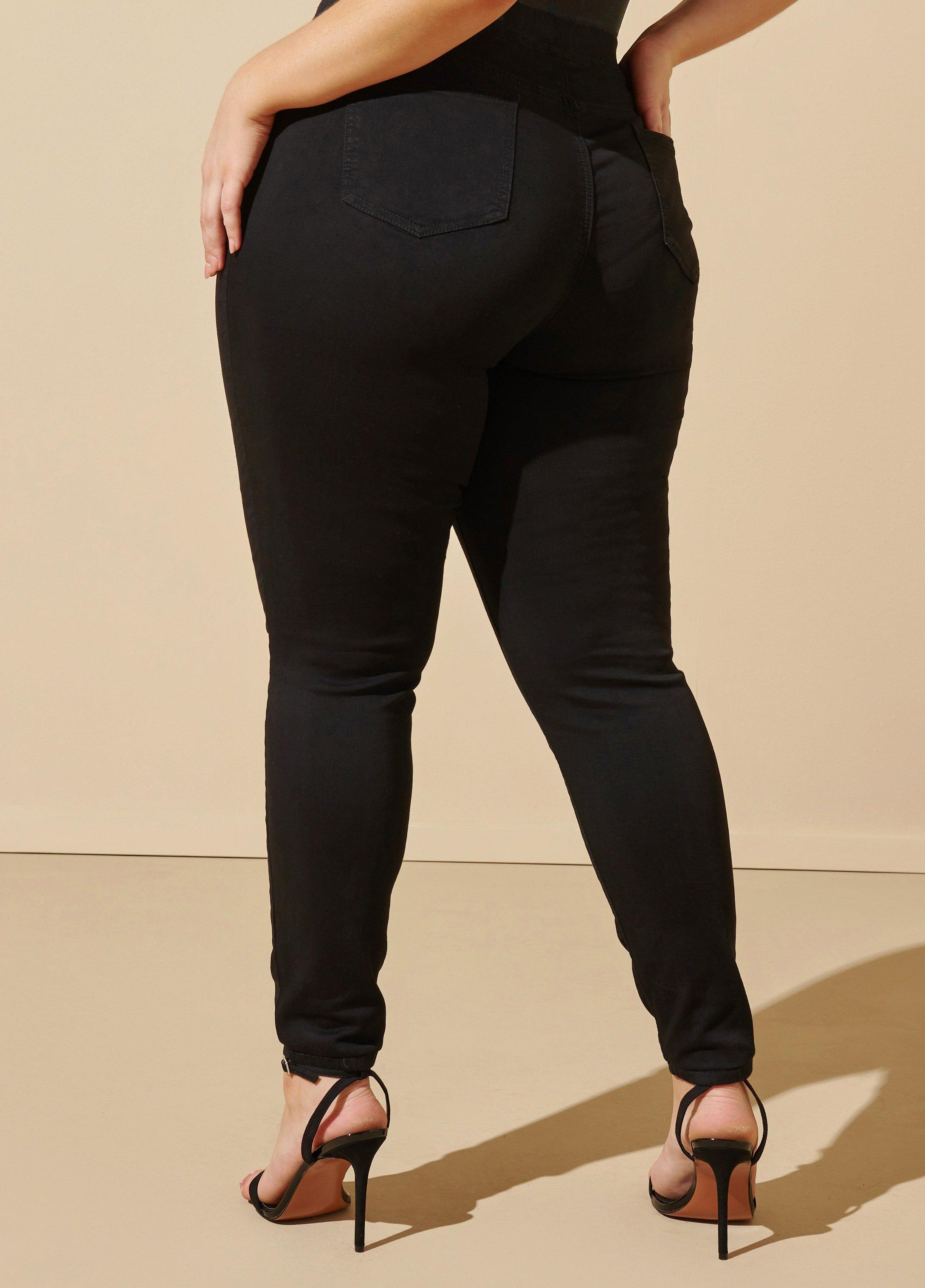 Black Iconic Pull On Jegging Product Image