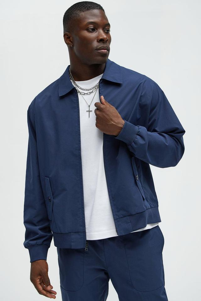 Ansel Tech Zip Jacket - Navy Product Image