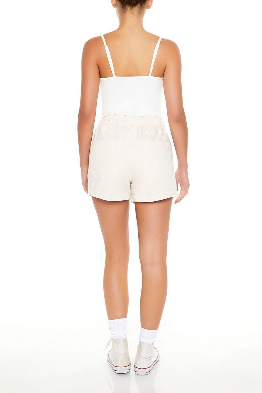 Drawstring Mid-Rise Trouser Shorts | Forever 21 Product Image