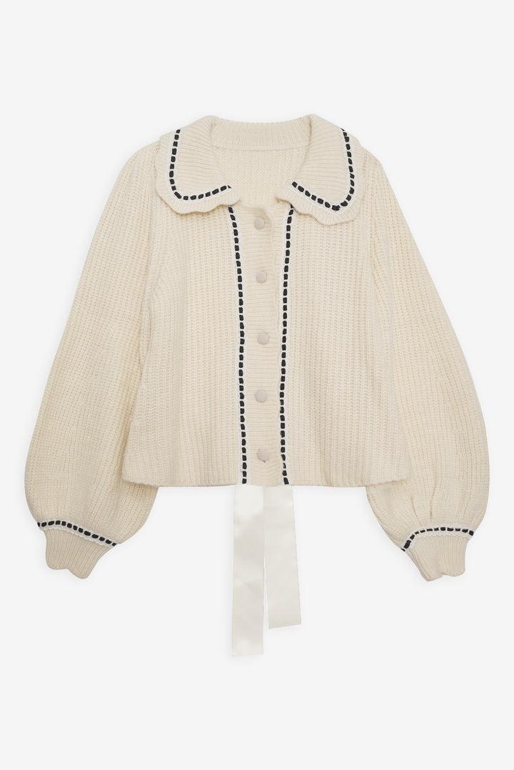 Jade Cardigan — Ivory Product Image