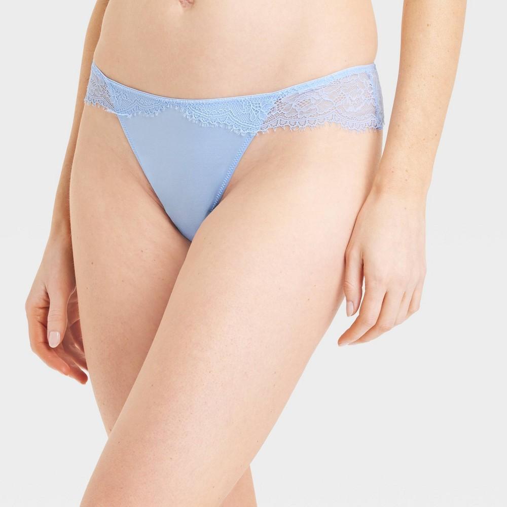 Womens Key Trim Keyhole Back Bikini Underwear - Auden Blue XL Product Image