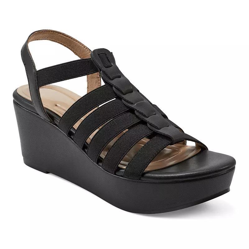 Easy Spirit Womens Avinna Elastic Strappy Wedge Sandals Product Image