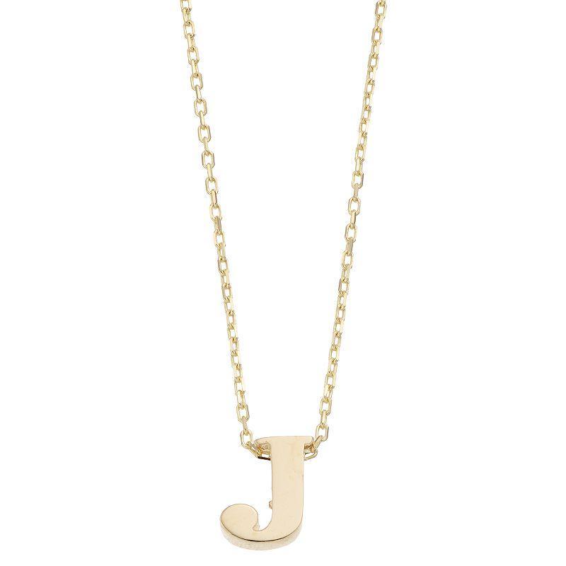 Au Naturale 14k Gold Initial Pendant Necklace, Womens Product Image