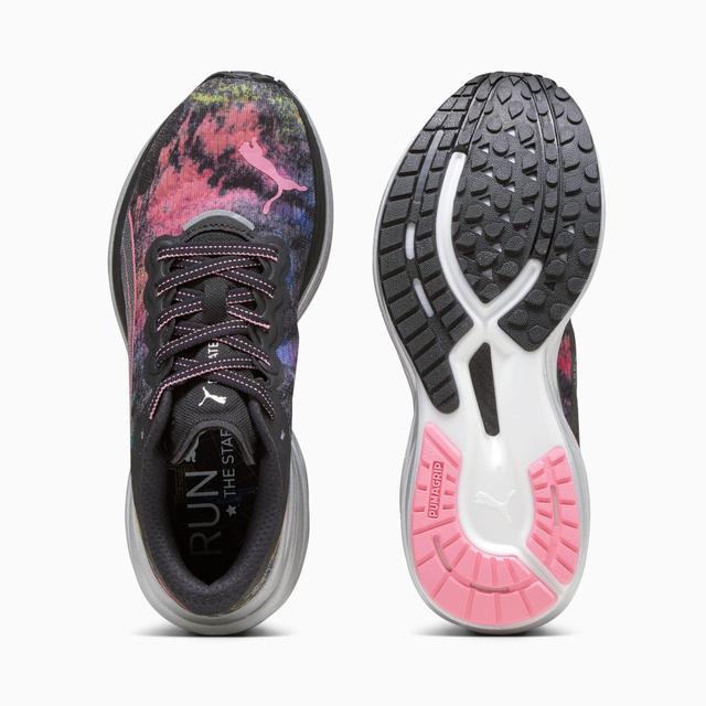 PUMA Deviate NITROâ¢ 2 'Marathon Series' Women's Running Shoes in Black/Strawberry Burst/Yellow Blaze Product Image