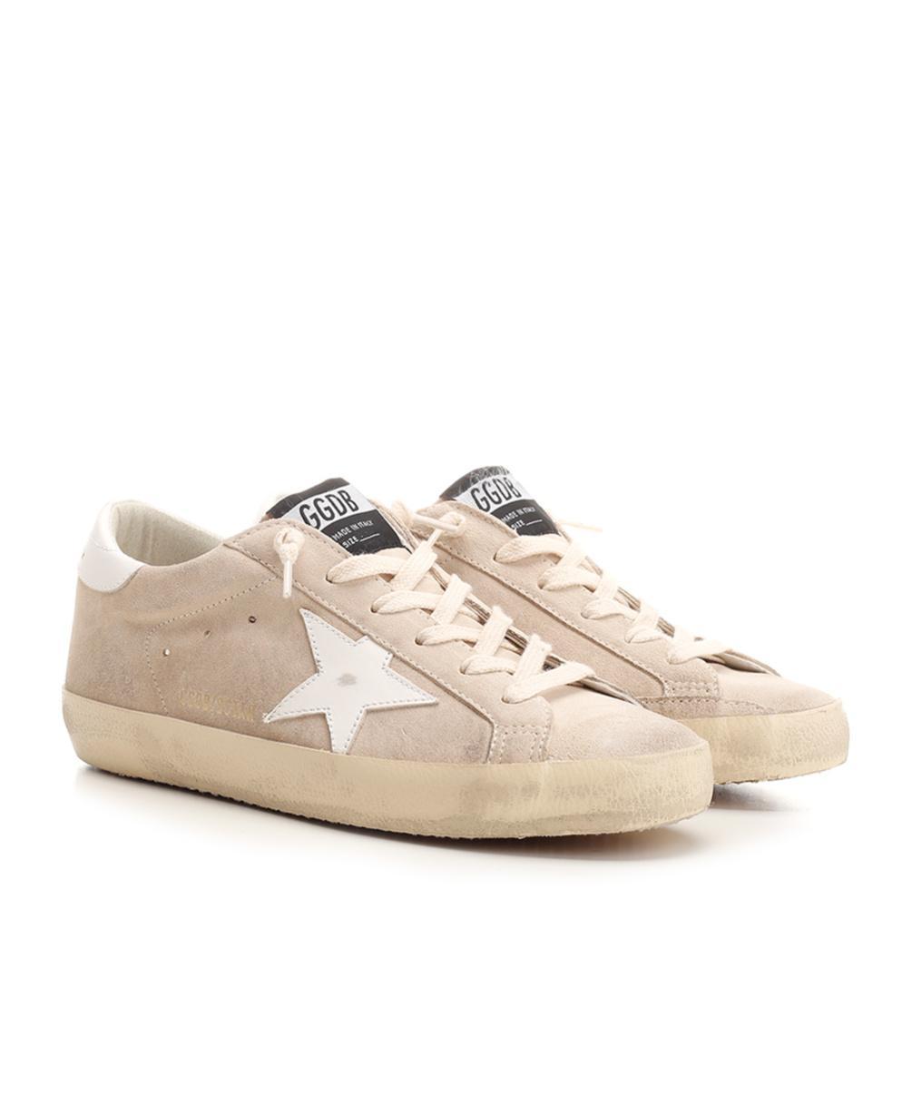 GOLDEN GOOSE Suede Superstar Sneakers In Beige Product Image