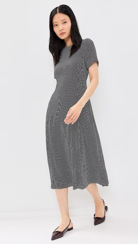 Theory Short Sleeve Flare Midi Dress | Shopbop Product Image