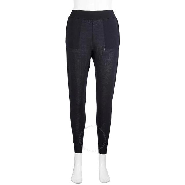 Virgin Wool Tapered Trousers In Blue Product Image