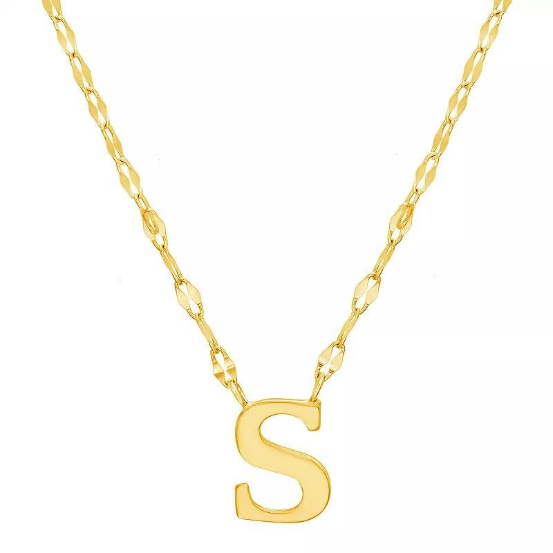 Paige Harper Initial Necklace, Womens A Gold Tone Product Image