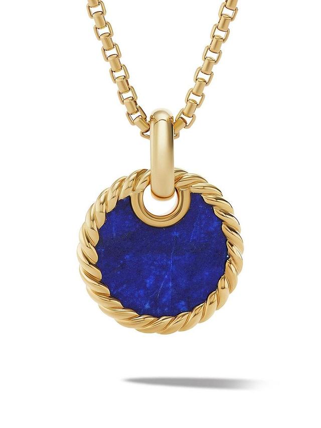 Womens DY Elements Disc Pendant In 18K Yellow Gold Product Image