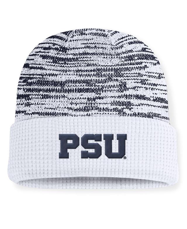 Nike Mens White/Navy Penn State Nittany Lions Primetime Terra Cuffed Knit Hat - Navy Product Image