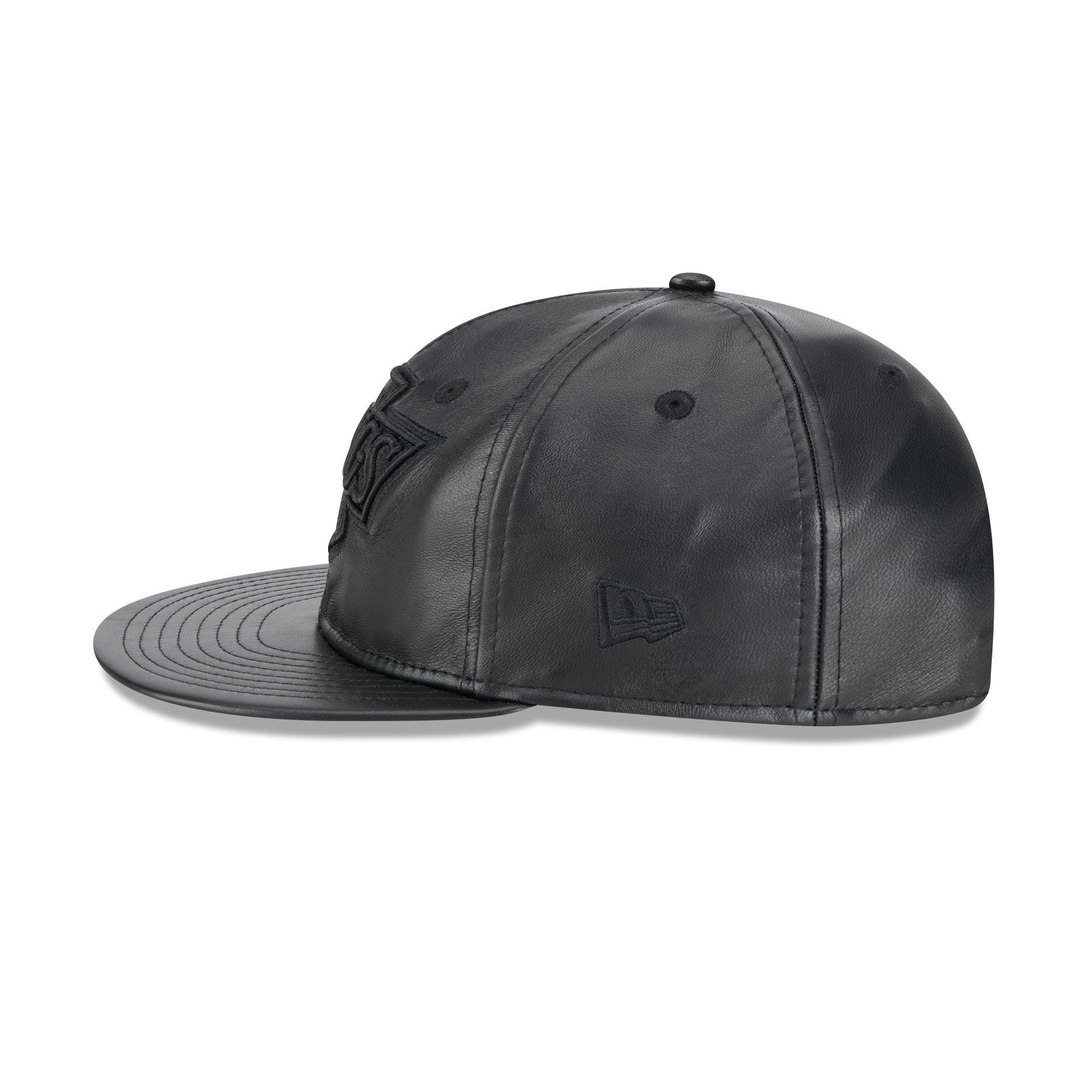 Los Angeles Kings Genuine Leather Retro Crown 9FIFTY Strapback Hat Male Product Image