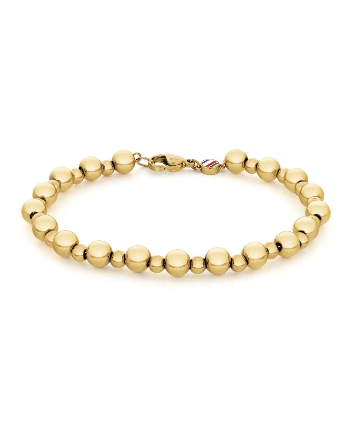 Tommy Hilfiger Womens Gold-Tone Bead Chain Bracelet Product Image