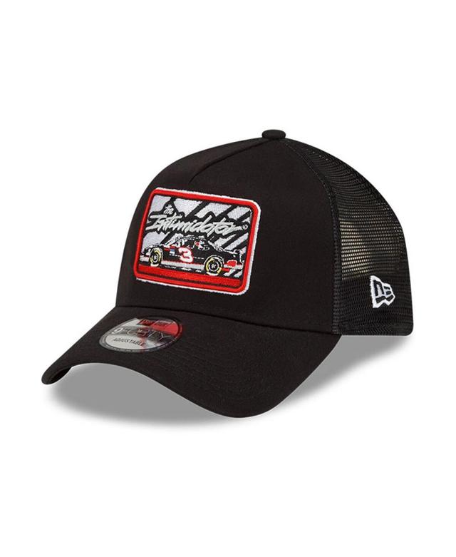 Mens New Era Black Dale Earnhardt Legends Intimidator 9FORTY A-Frame Trucker Snapback Adjustable Hat Product Image