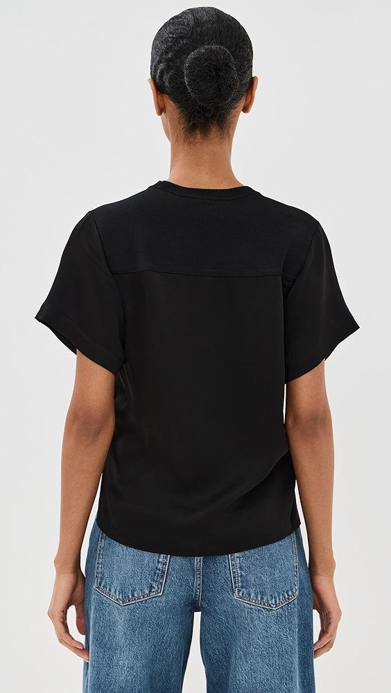 SIMKHAI Addy Knit Back T-Shirt | Shopbop Product Image